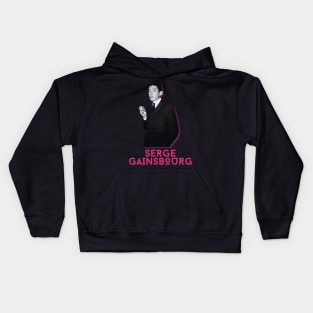 Serge gainsbourg 1970s Kids Hoodie